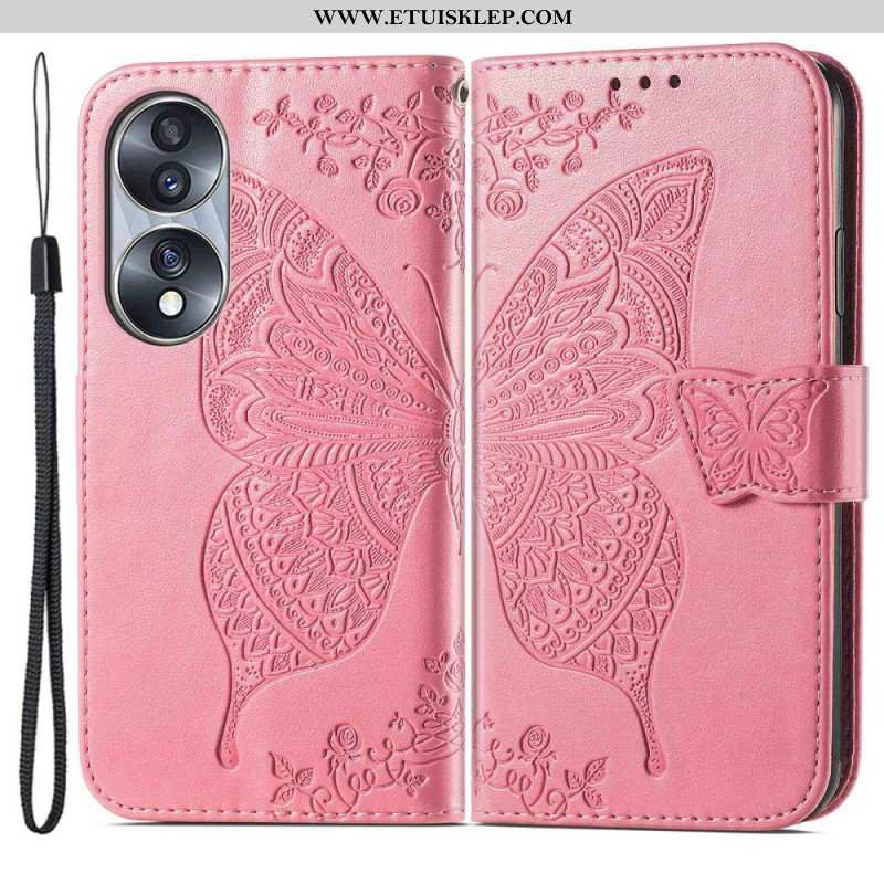 Etui Folio do Honor 70 Barokowy Motyl